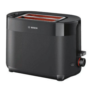 Bosch TAT2M123GB MyMoment 2 Slice Toaster – Black Compact Toaster with Wide Slots, Variable Browning Control & Removable Crumb Tray