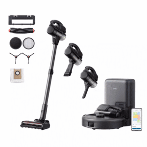 eufy E20 Robot Vacuum Cleaner – 3-in-1 Cordless Hoover with Strong Suction, Mop Function & Pet Hair Cleaning for Carpets & Hard Floors