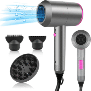 CASAMAA Professional Ionic Hair Dryer – Powerful AC Motor for Quick Drying with 2 Speeds & 3 Heat Settings