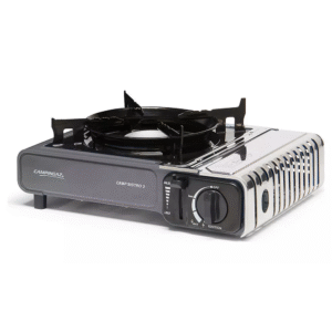 Camp Bistro 3 Portable Camping Stove – Compact Gas Cooker with Carry Case, Easy Ignition & Outdoor Cooking Design